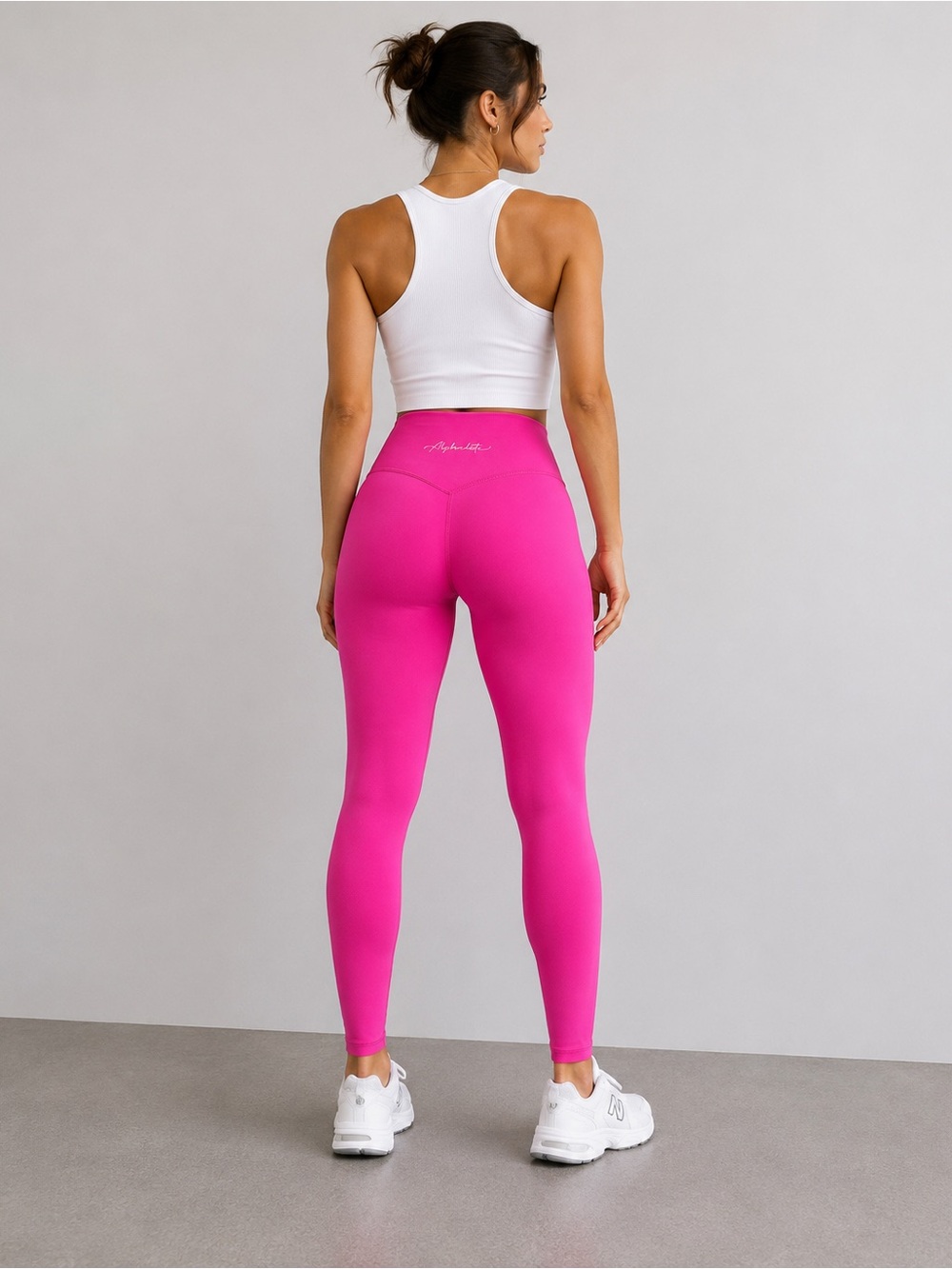 Alphalete Amplify Hot Pink High Waisted Leggings Size Small Athletic Gym Workout